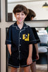 Kids unisex summer pajama set Black t-shirt + shorts
